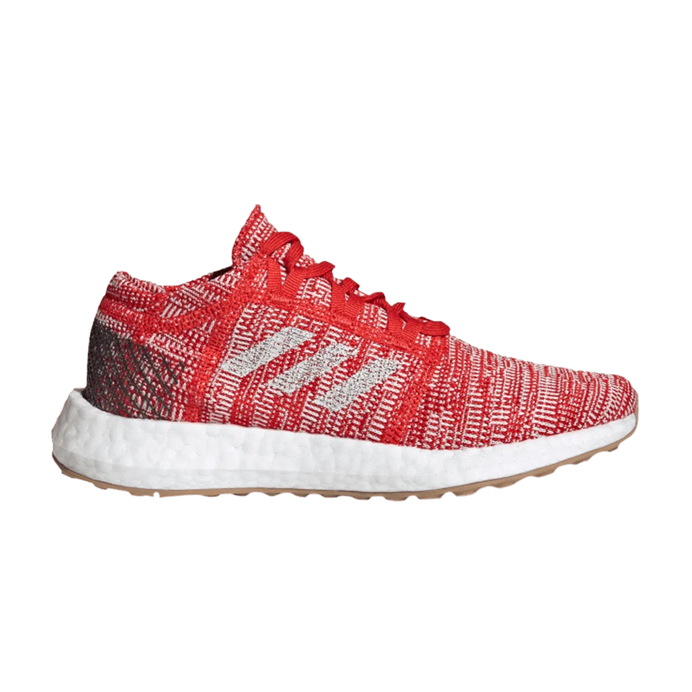 Krossovki-Adidas-PureBoost-Go-J-Active-Red-Carbon