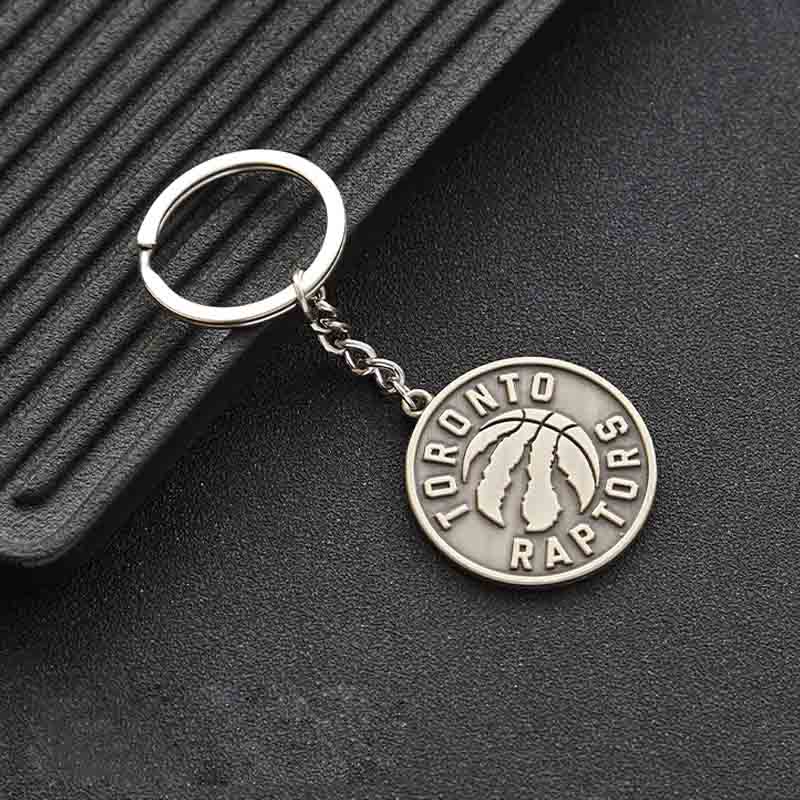 Jinduo-Raptors-Steel-Logo-Keychain
