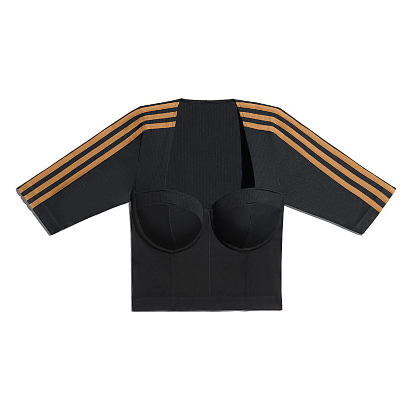 Спортивный топ adidas Ivy Park Circular Knit Crop Top Black