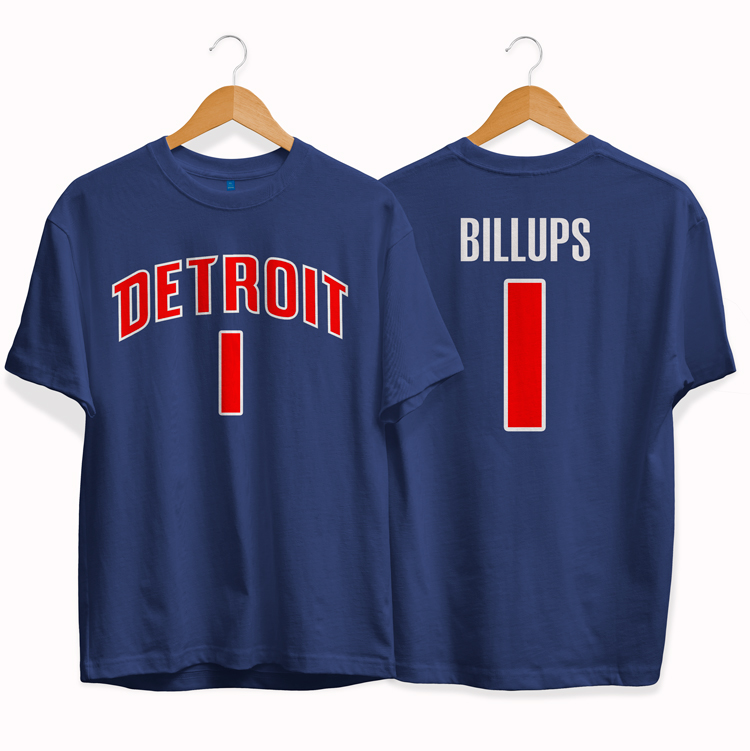 Футболка Detroit Pistons 1 Chauncey Billups tee by slamdunk