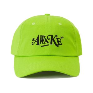 Awake-Distorted-Logo-Dad-Cap-Lime-Green-300x300