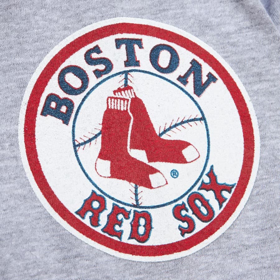 Футболка Mitchell & Ness David Ortiz Gray Boston Red Sox Name & Number T-Shirt