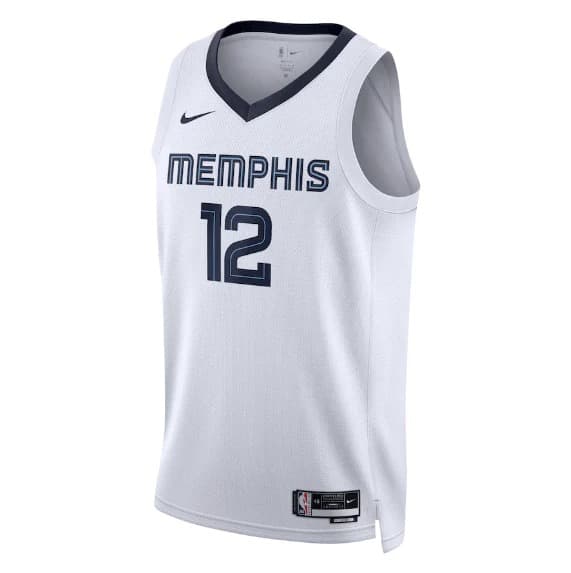 Баскетбольная джерси 2023-24 Memphis Grizzlies Ja Morant #12 Swingman Association Edition White Jersey