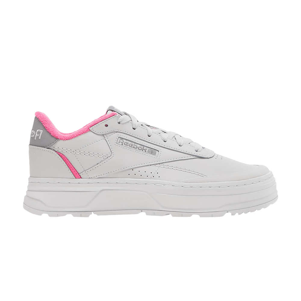 Кроссовки Reebok Wmns Club C Double Geo 'Cold Grey Atomic Pink'