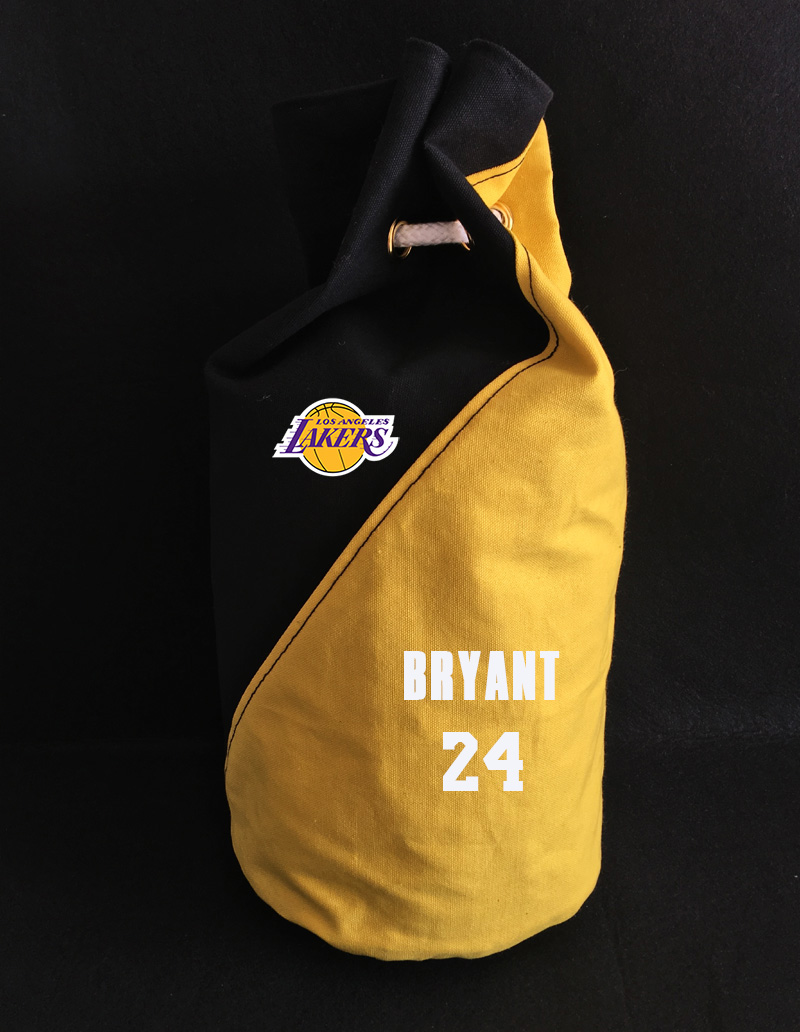 Сумка 2020 Los Angeles Lakers Bryant 24 Black Yellow Bag