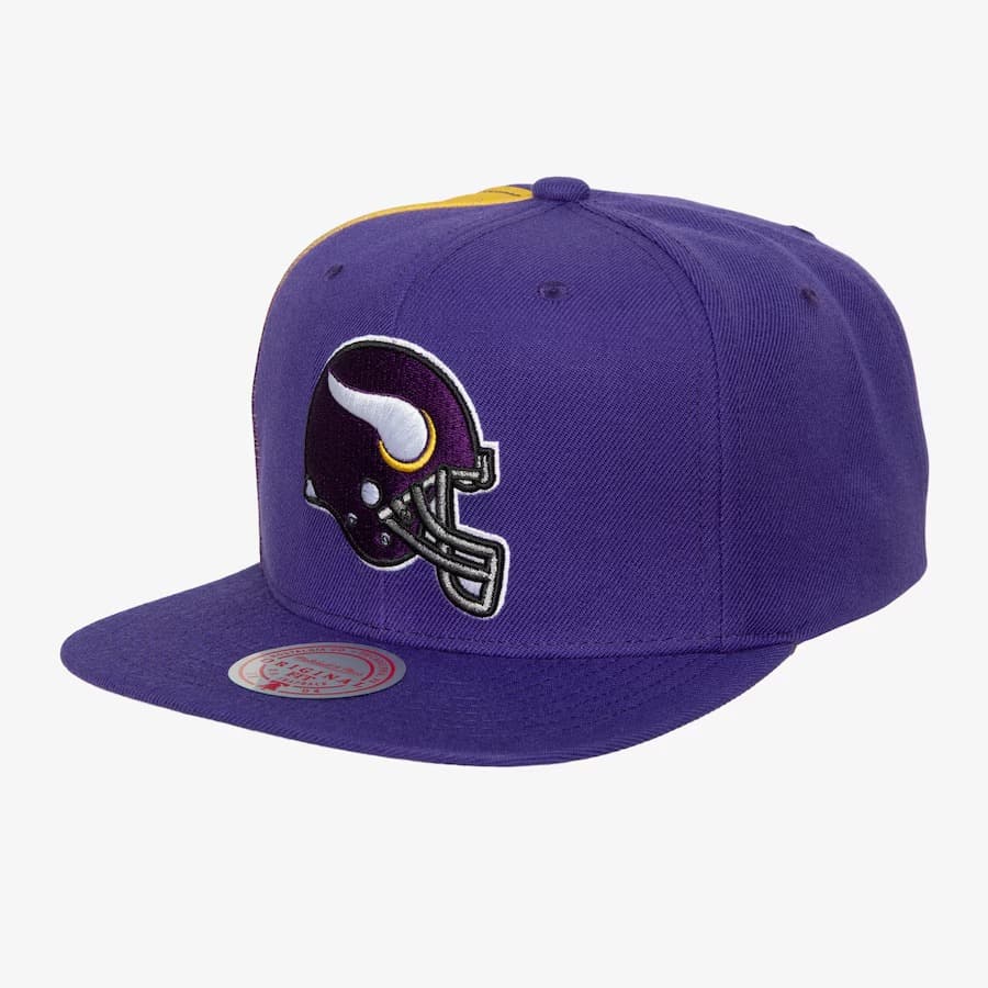 Бейсболка Mitchell & Ness Purple Minnesota Vikings Tapestry Snapback Hat