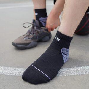 Ehot-3X3-Black-Grey-Short-Socks-300x300