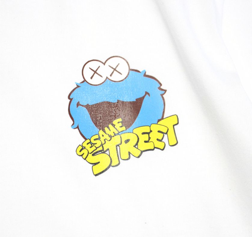 2019-KAWS-x-Sesame-Street-Cookie-Monster-Tee-White-1