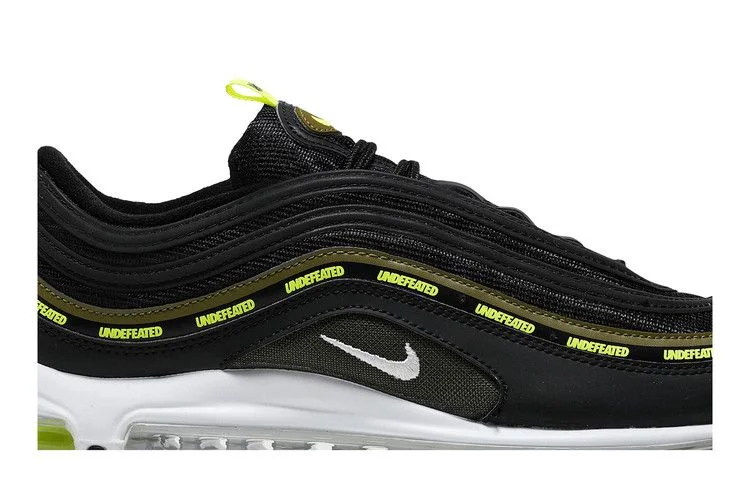 Кроссовки Undefeated x Nike Air Max 97 'Black Volt'
