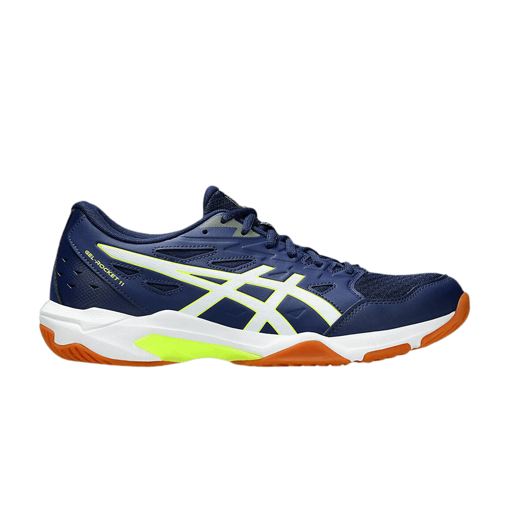 Кроссовки ASICS Gel Rocket 11 'Blue Expanse Safety Yellow'