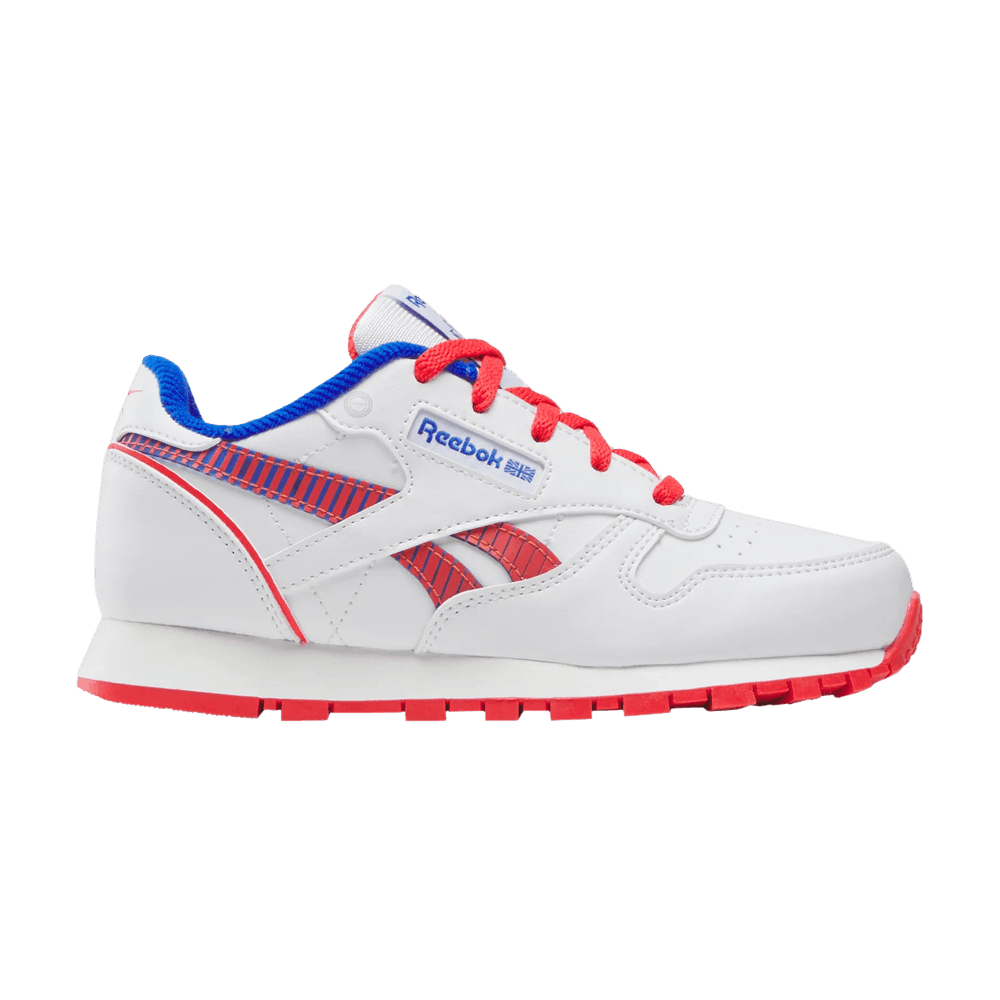 Кроссовки Reebok Classic Leather Step 'n' Flash 2.0 Little Kid 'White Optimum Blue Red'