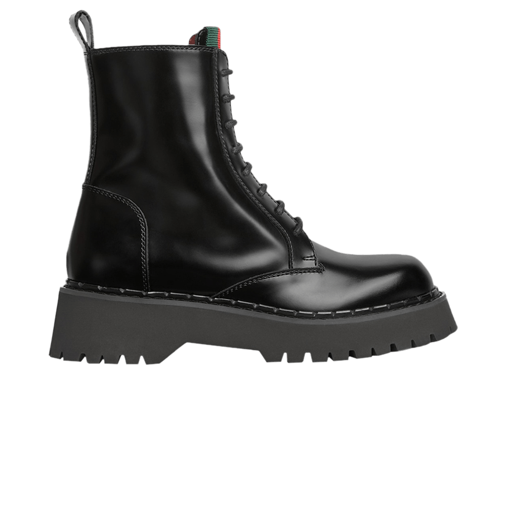 Кроссовки Gucci Wmns Web Ankle Boot 'Black'