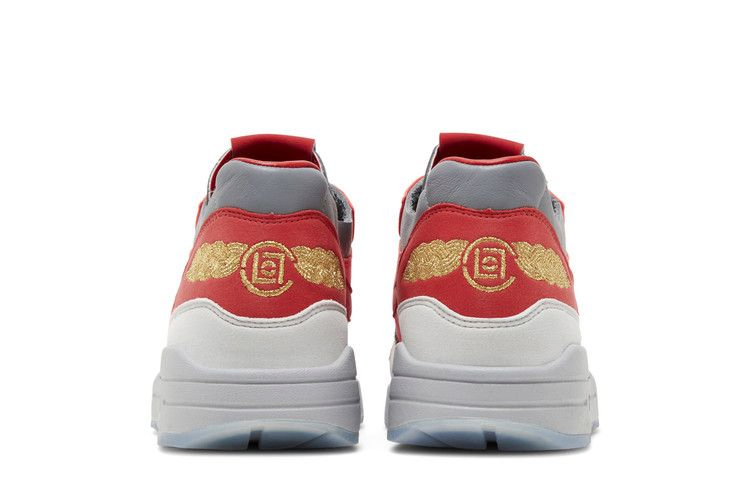 Кроссовки CLOT x Nike Air Max 1 'Kiss Of Death - Solar Red' Special Box