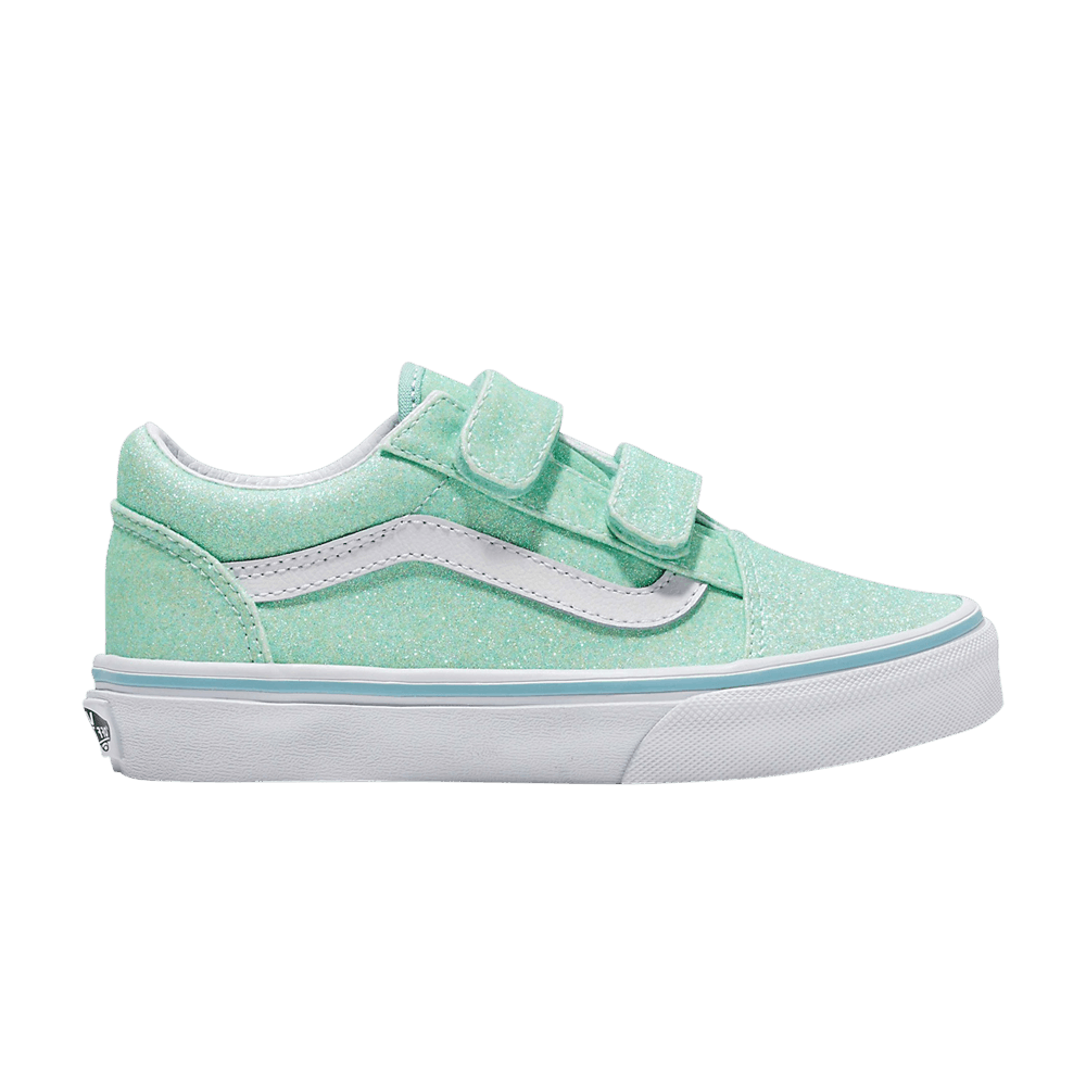 Кроссовки Vans Old Skool V Kids 'Glitter - Pastel Blue'