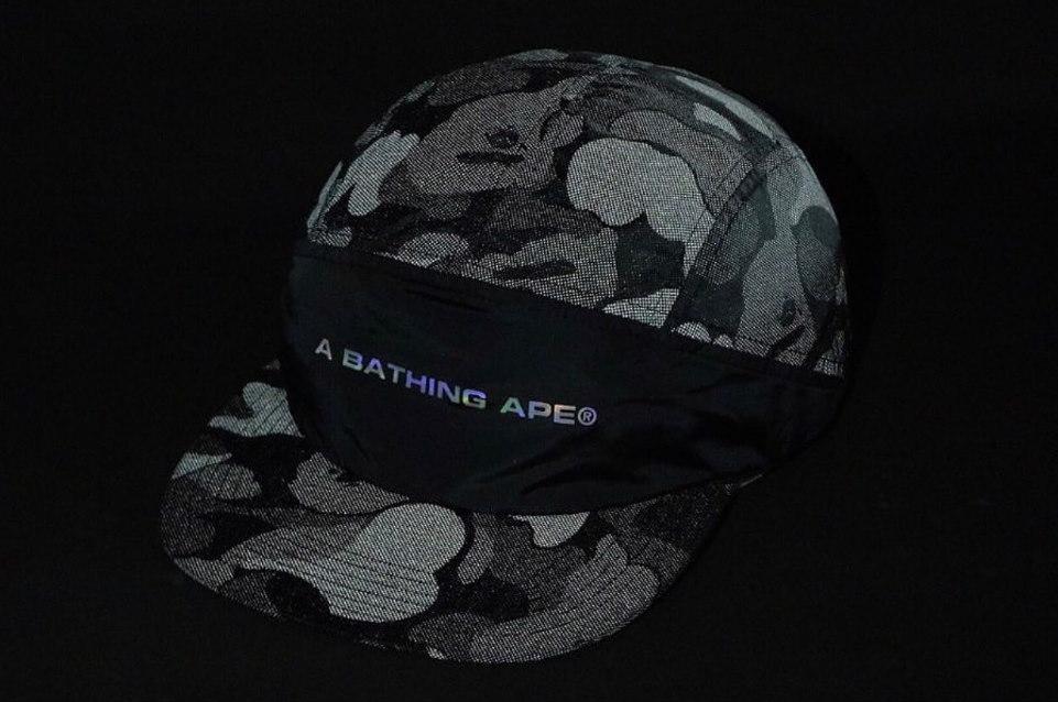 Бейсболка BAPE ABC Dot Reflective Cap Black