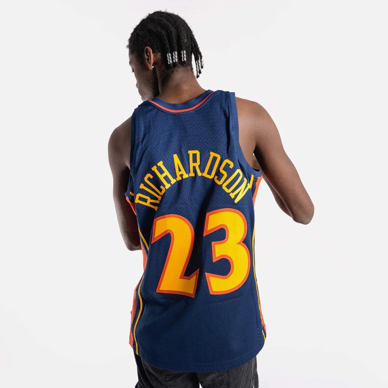 Баскетбольная джерси 2002-03 Golden State Warriors Jason Richardson #23 HWC Navy Jersey
