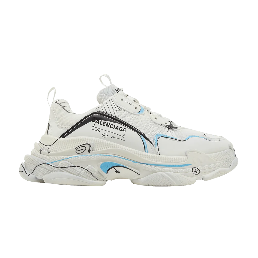 Кроссовки Balenciaga Triple S Sneaker 'Sketch - White'