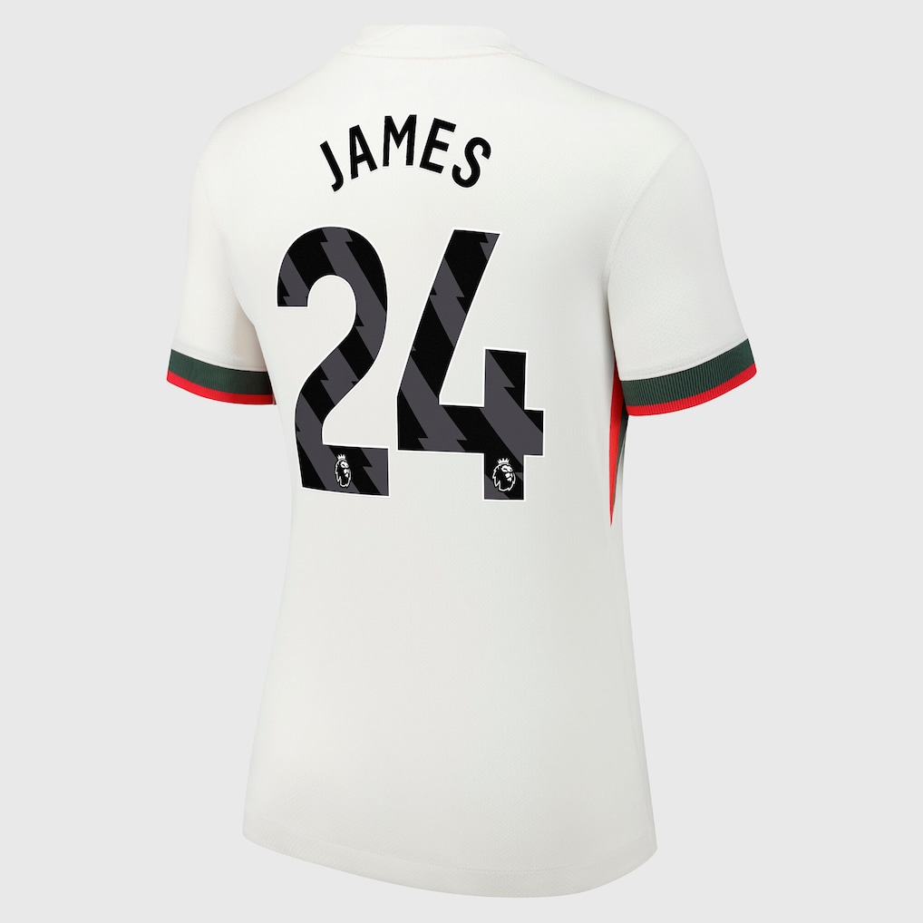 Женское футбольное джерси Chelsea Nike Away Stadium Shirt 2025-26 - Womens with James 24