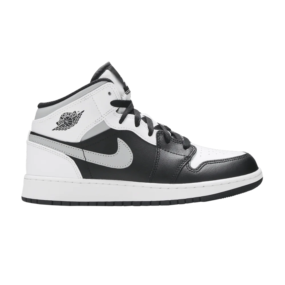 Krossovki-Air-Jordan-1-Mid-GS-White-Shadow