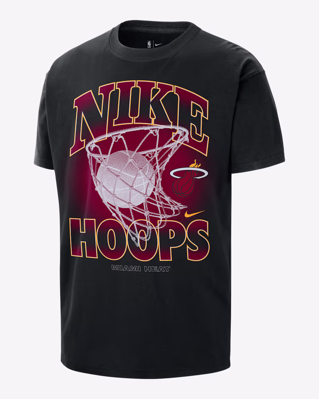 Мужская футболка Nike NBA Max90 Miami Heat Courtside Black
