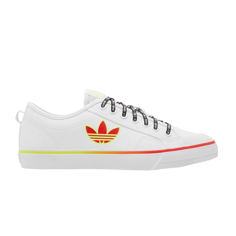 Adidas Nizza Trefoil 'White Vivid Red'