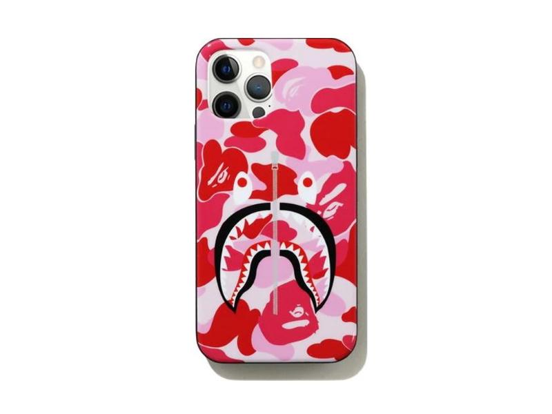 Защитный чехол BAPE ABC Camo Shark iPhone 12 Pro Max Case Pink