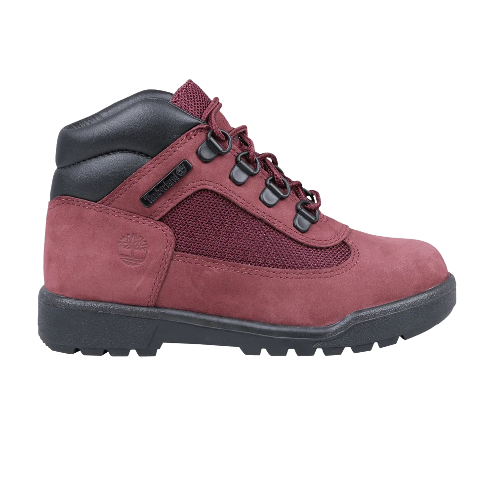 Krossovki-Timberland-Field-Boot-Youth-Burgundy