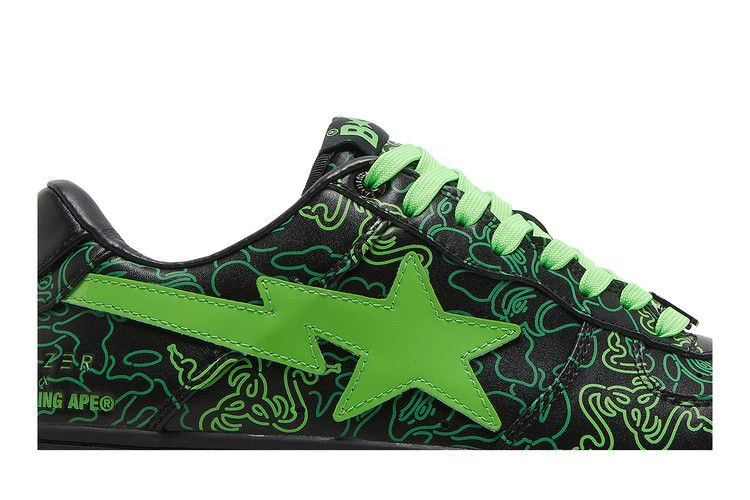 Кроссовки Razer x Bapesta Low M2 'Neon Camo'