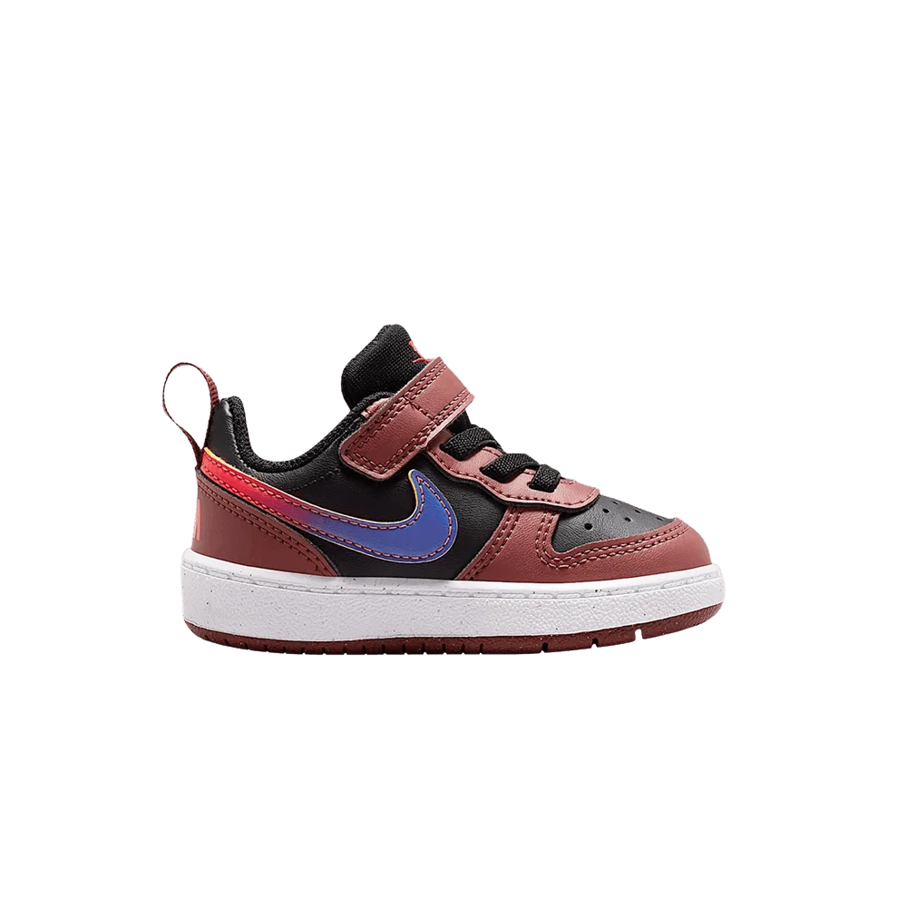 Кроссовки Nike Court Borough Low Recraft TD 'Black/Red Sepia/Team Orange/Deep Night'