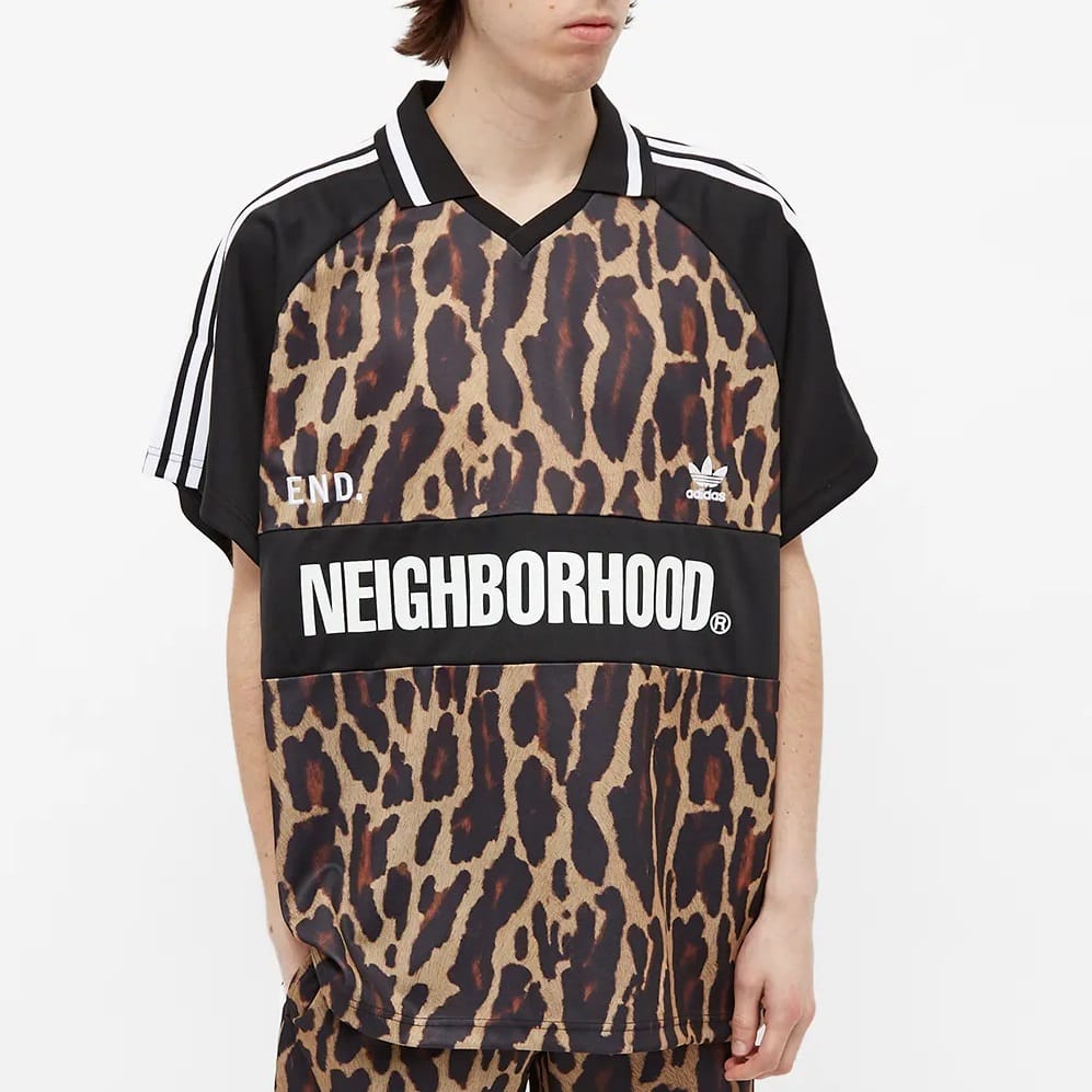 Футболка Neighborhood x END x adidas Oversize Jersey Leopard
