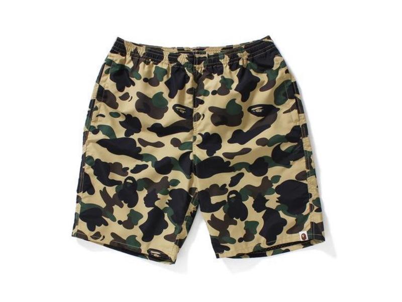 Спортивные шорты BAPE 1st Camo Beach Shorts (SS18) Yellow