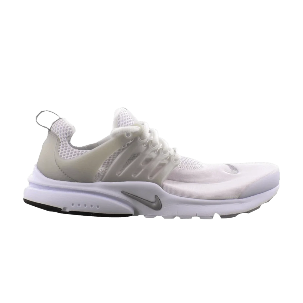 Krossovki-Nike-Presto-GS-White-Metallic-Silver