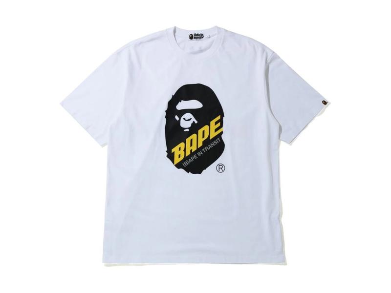 Футболка BAPE (B)Ape In Transit Ape Head Oversized Tee White