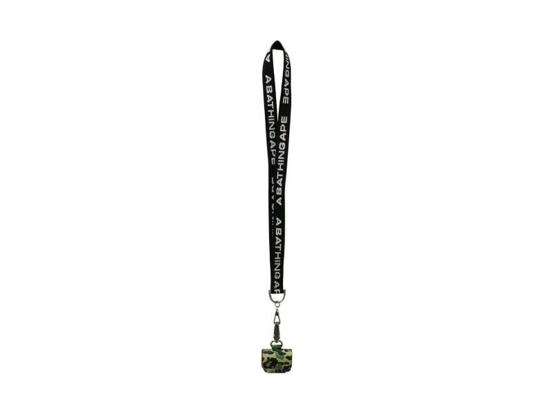 Чехол на ремешке для наушников BAPE ABC Camo Airpods Pro Neck Strap Green