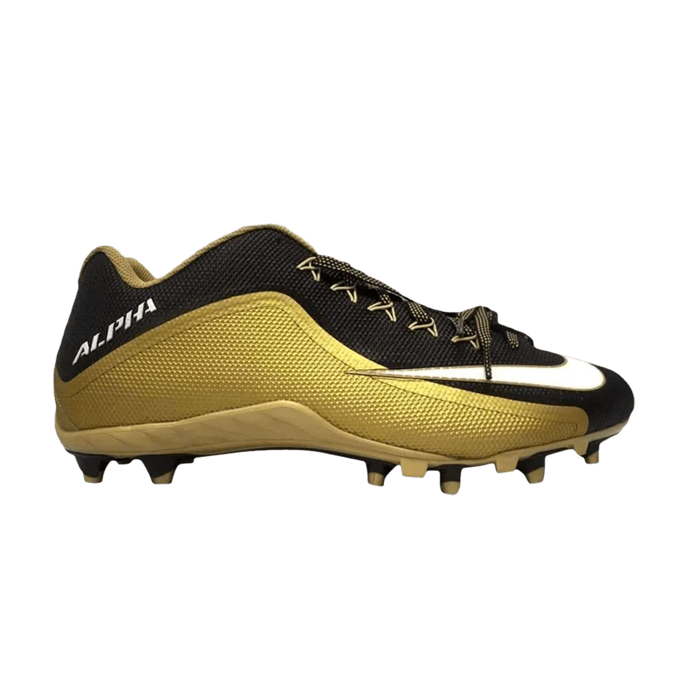Кроссовки Nike Alpha Pro 2 Low TD 'Black Metallic Gold'