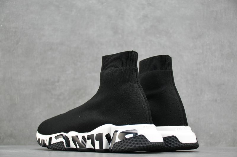 Balenciaga-Speed-Trainer-Graffiti-Black-White-5