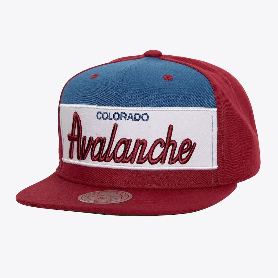 Mitchell-Ness-Burgundy-Colorado-Avalanche-Retro-Sport-Snapback-Hat