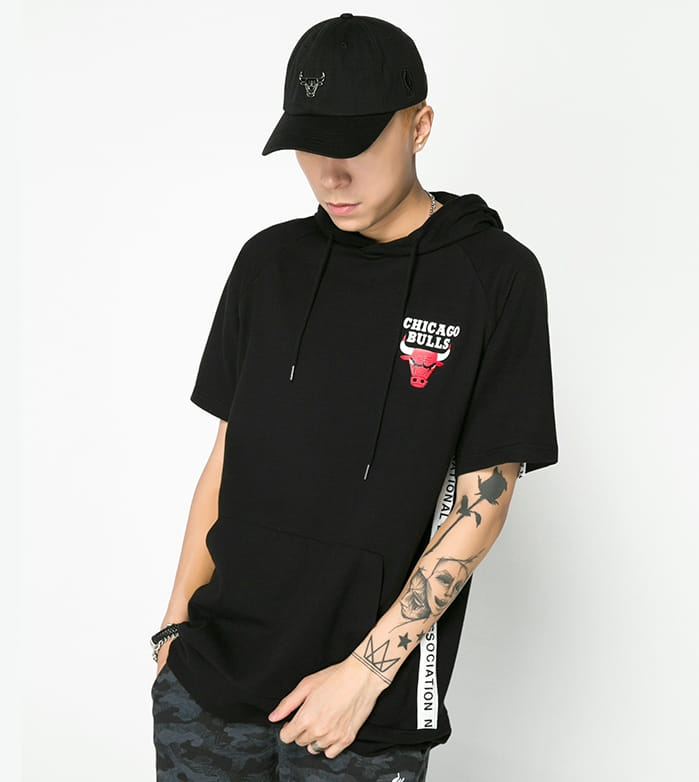 Худи 2018 NBA Chicago Bulls Red Black Hoodie