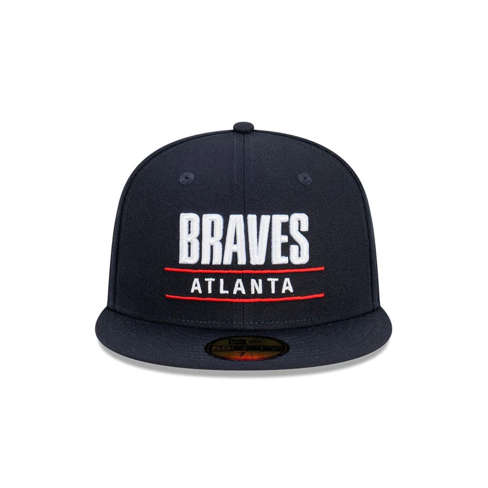 Бейсболка New Era Atlanta Braves Stacked 59FIFTY MLB Fitted Hat