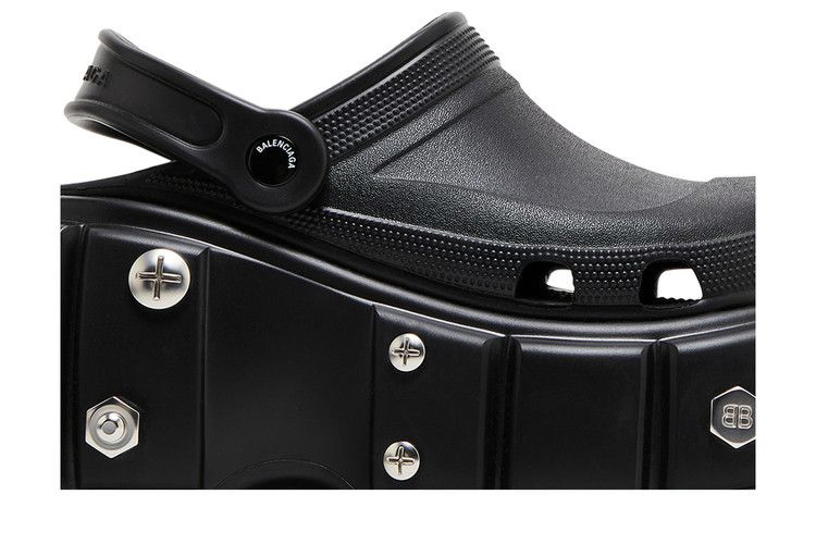 Кроссовки Crocs x Balenciaga Wmns Hardcrocs Slide 'Nero Silver'