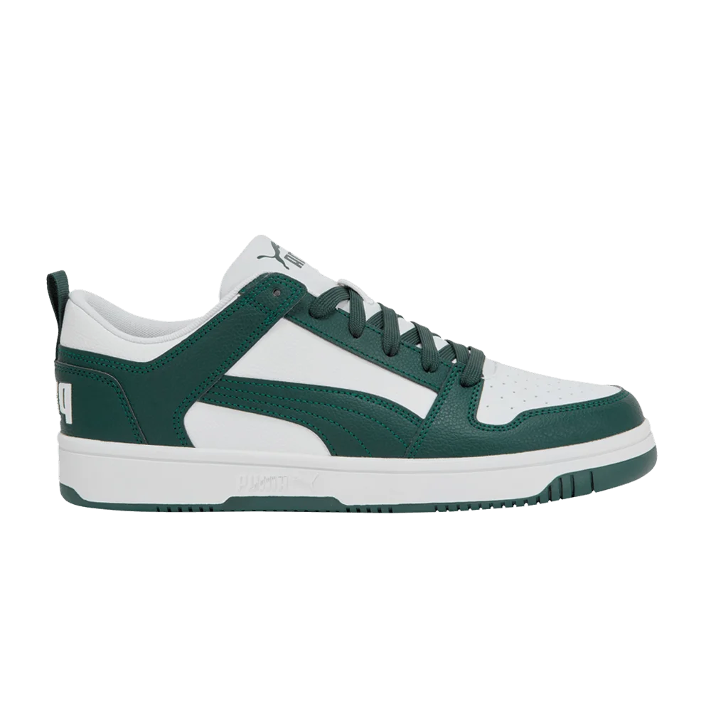 Krossovki-Puma-Rebound-LayUp-Lo-SL-Green-White