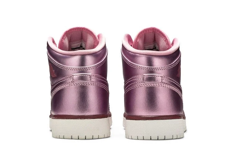 Кроссовки Air Jordan 1 Mid SE GS 'Pink Rose'