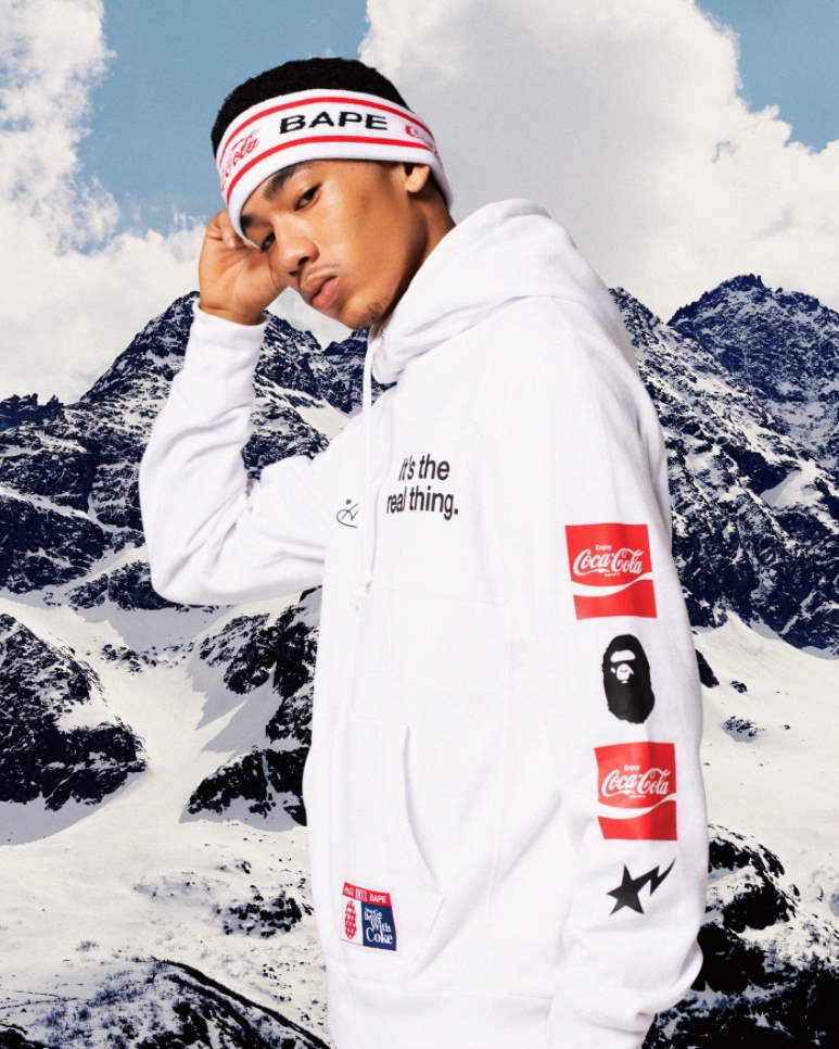 Повязка на голову BAPE x Coca Cola Headband White