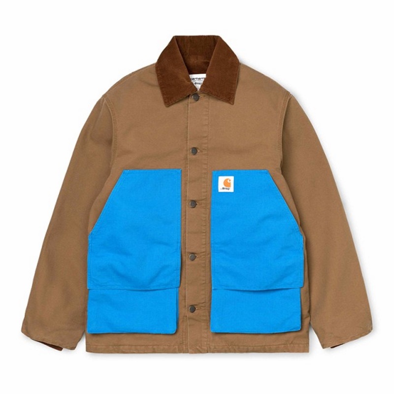 Куртка Awake x Carhartt WIP Michigan Chore Coat Brown