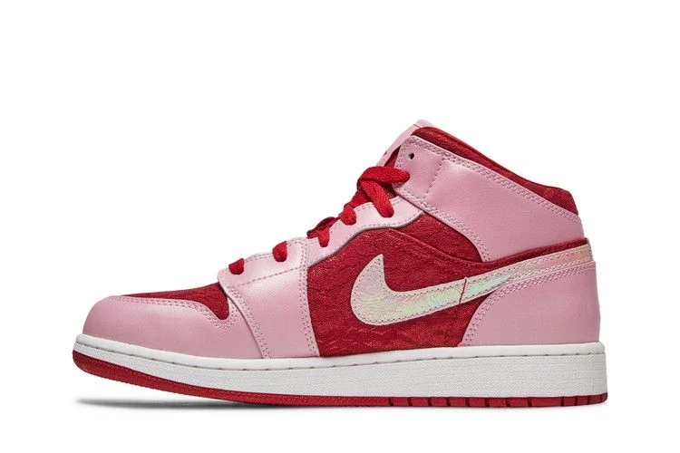 Кроссовки Air Jordan 1 Mid Premium GS 'Valentine's Day'