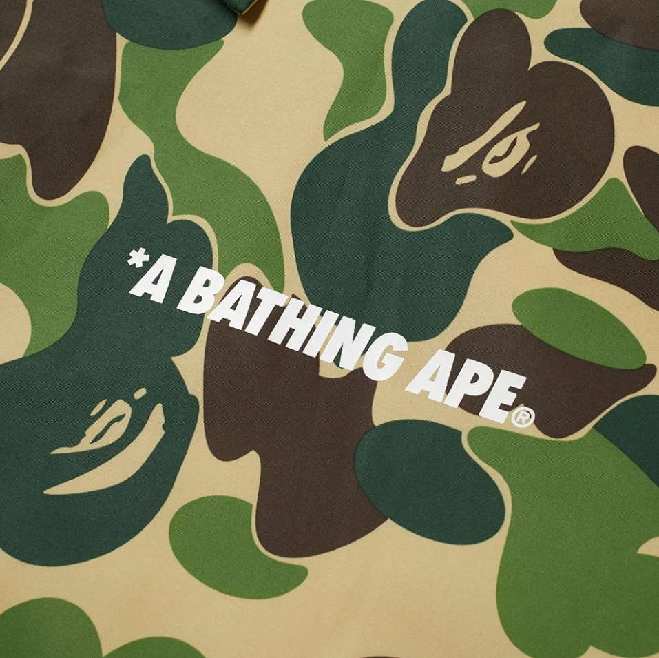Куртка BAPE ABC Camo Relaxed Coach Jacket Green