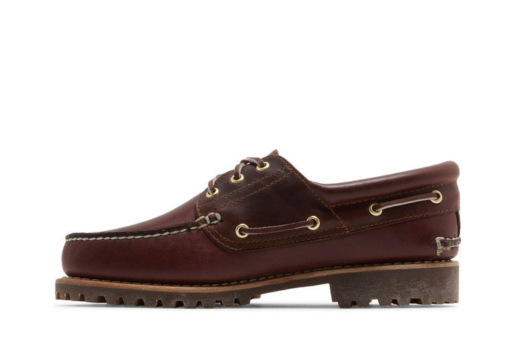 Кроссовки Timberland 3-Eye Lug Handsewn Boat 'Burgundy'