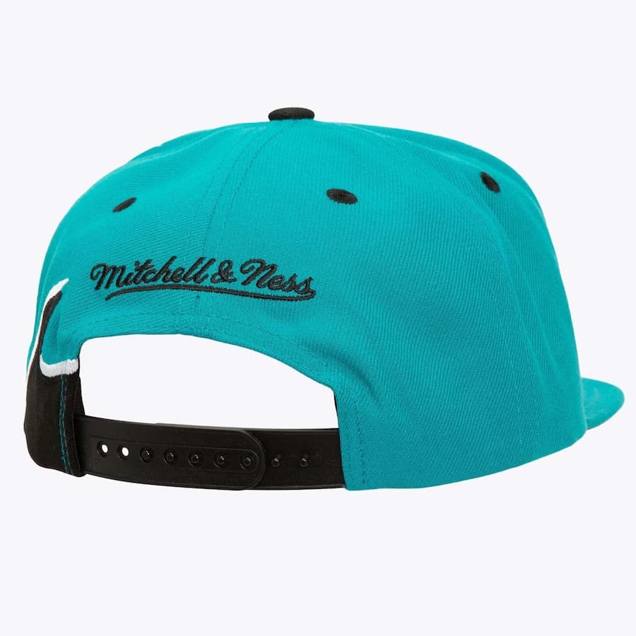 Бейсболка Mitchell & Ness Teal San Jose Sharks Rising Tide OG Snapback Hat