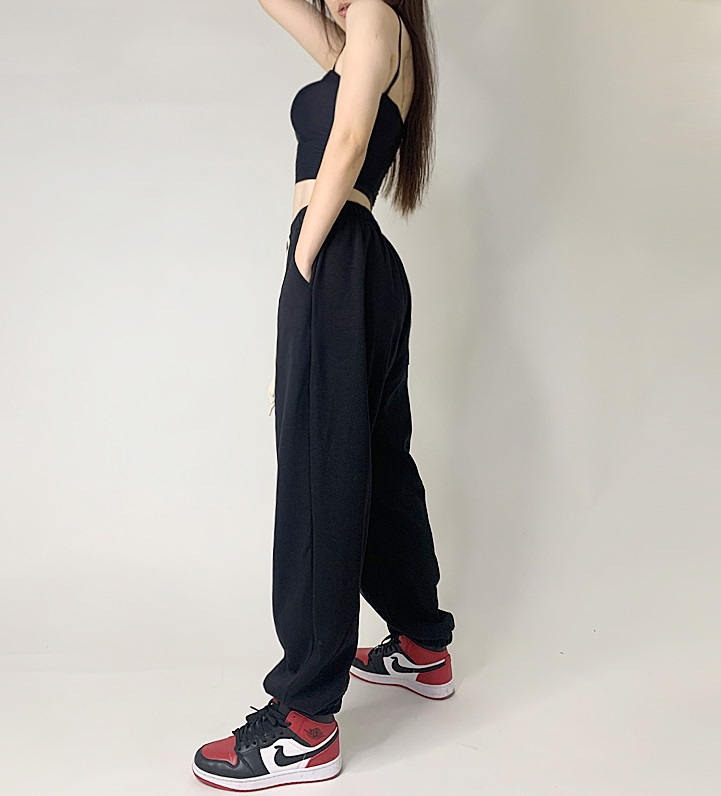 Спортивные брюки 2020 Hip-hop Style Sweatpants Monochromatic White/Black