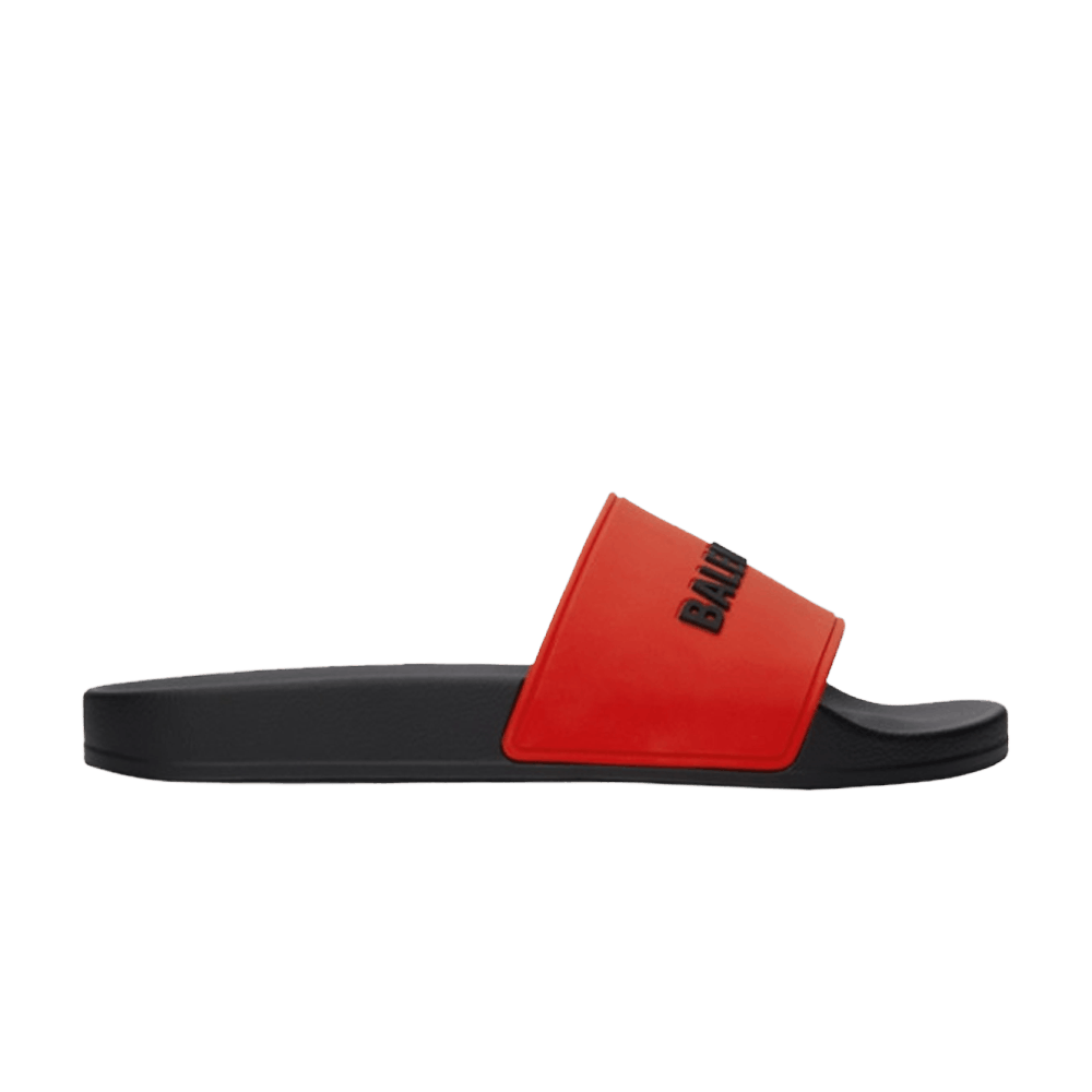 Balenciaga Pool Slides 'Blood Red'